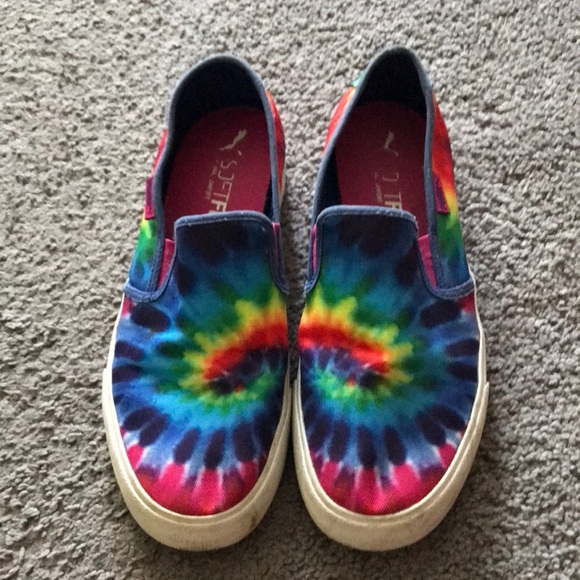 Puma Other - 🌈HOST PICK🌈 Mens Puma tie dyed slip on shoes